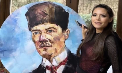 TÜRK KADIN RESSAM GECEYE DAMGASINI VURDU