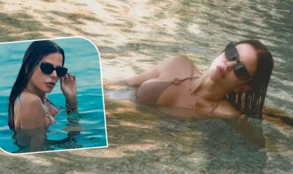 SİMGE SAĞIN’DAN TATİL POZLARI